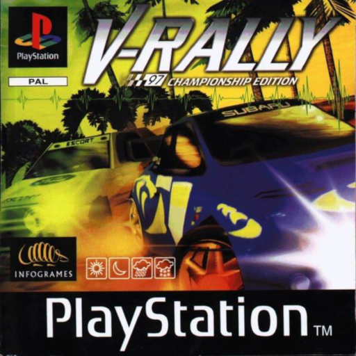 V-Rally '97 Championship Edition box art for Playstation
